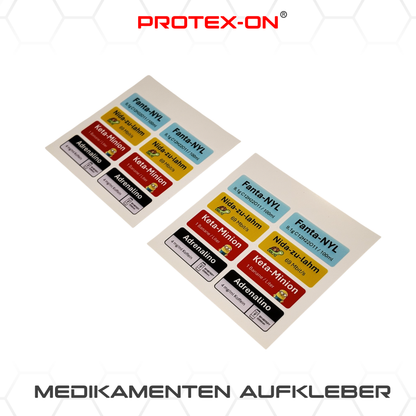 Fictional medication stickers (emergency services)
