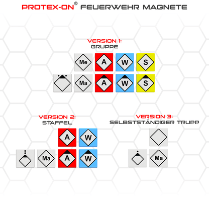 Taktische Zeichen Magnetset