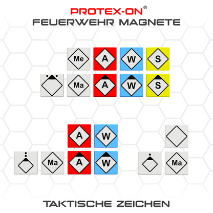 Taktische Zeichen Magnetset