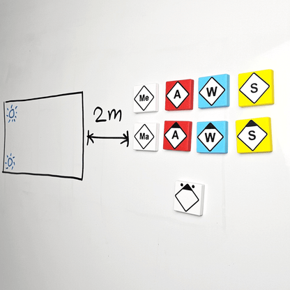 Taktische Zeichen Magnetset